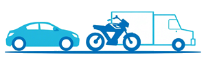 Seguro auto ilustração - Automóvel, Moto e Caminhão